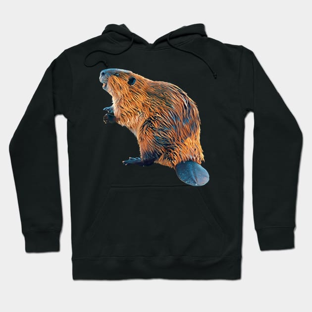 Beaver - Woodland Themed Kids Room, Funny Gifts For Forester, Cute Animals Hoodie by Shirtsmania